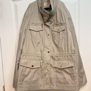 Michael Kors Beige Jacket with Gold Details